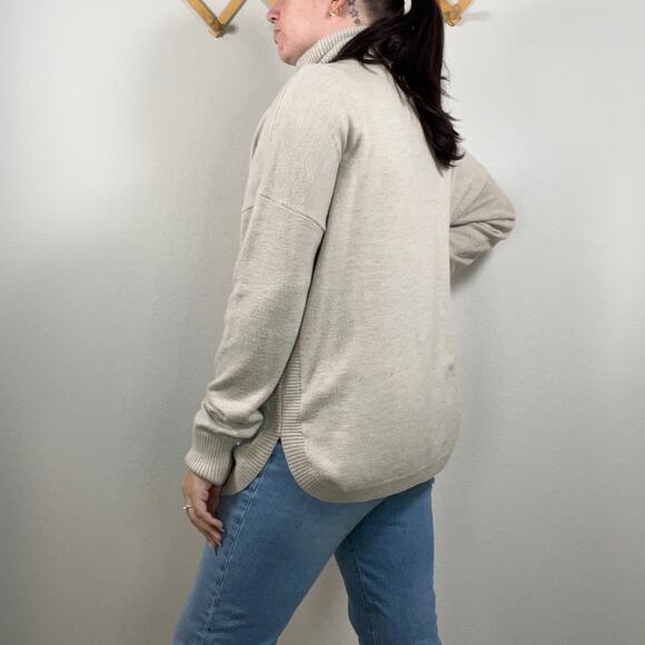 French Connection Long Tunic Turtleneck Sweater Size Large - Picture 5 of 10